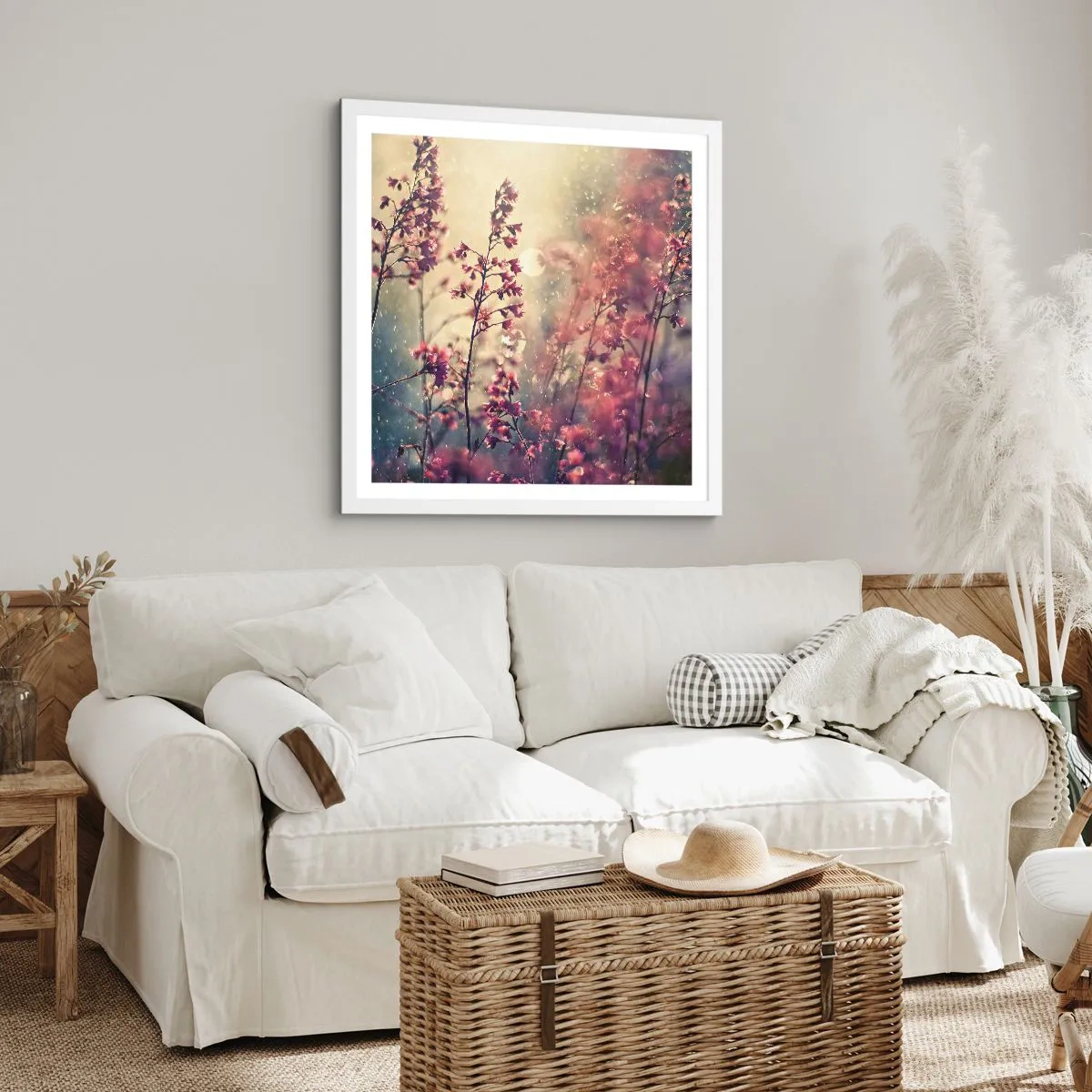 Poster în ramă albă - Grădina secretă - 60x60 cm