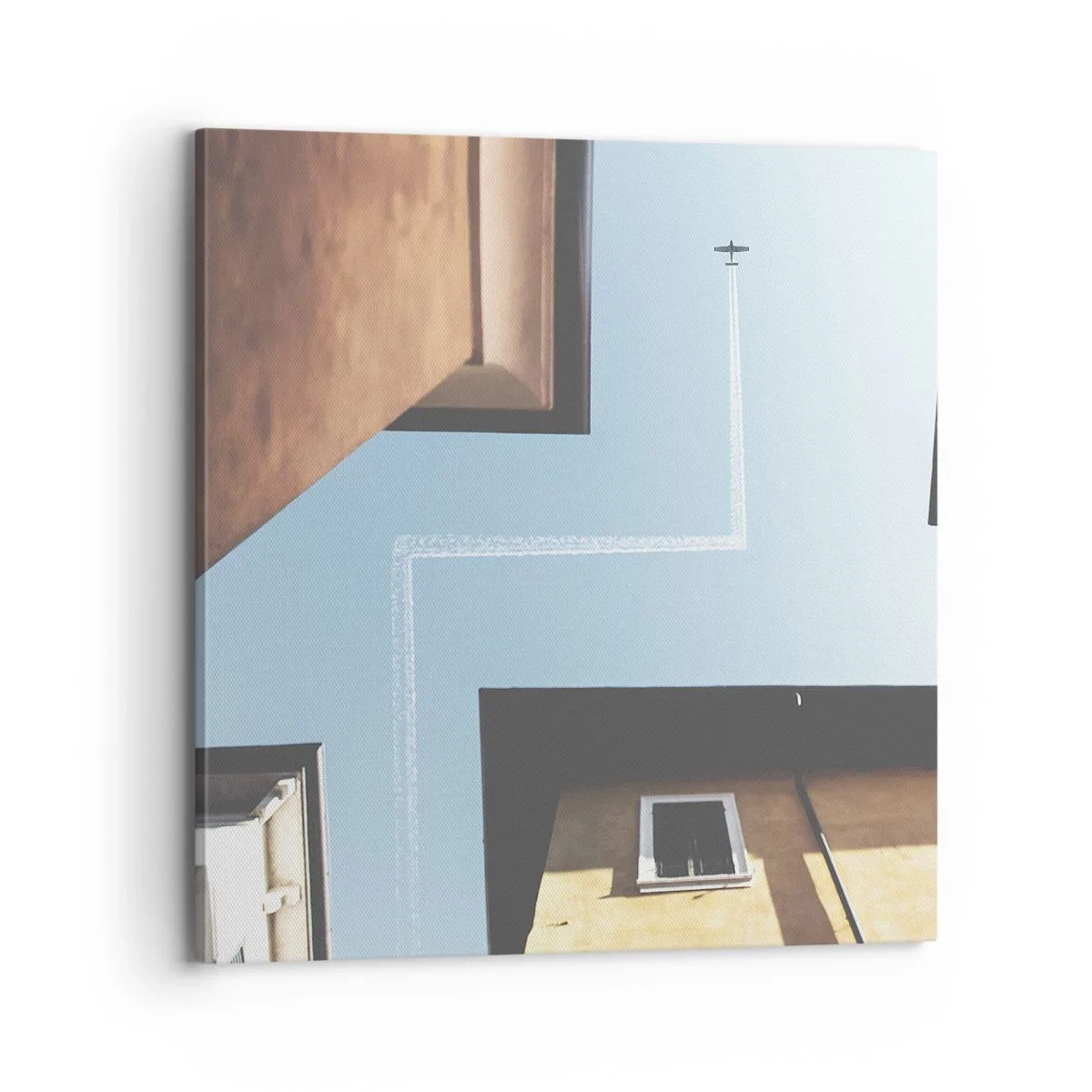 Tablou pe pânză - Deasupra labirintului urban - 70x70 cm