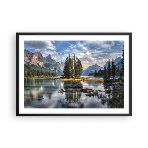Poster în ramă neagră - La o apă mare și limpede… - 70x50 cm