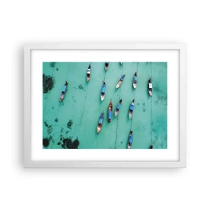 Poster în ramă albă - În așteptare - 40x30 cm