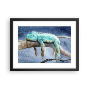 Poster în ramă neagră - Este bine! - 40x30 cm