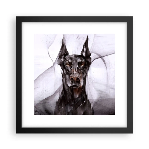 Poster în ramă neagră - Născut cu noblețe - 30x30 cm