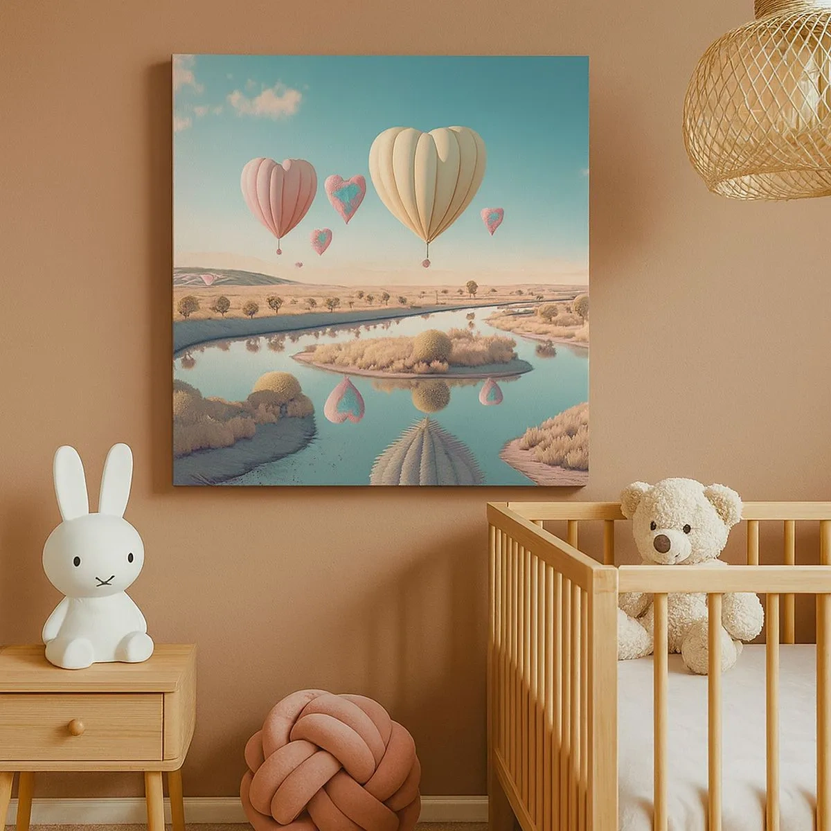 Tablou pe pânză - Iubirea ne înalță - 30x30 cm