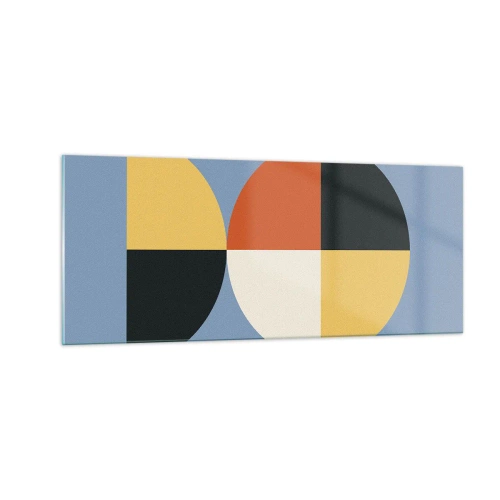 Tablou pe sticlă - Uită-te și numără - 100x40 cm