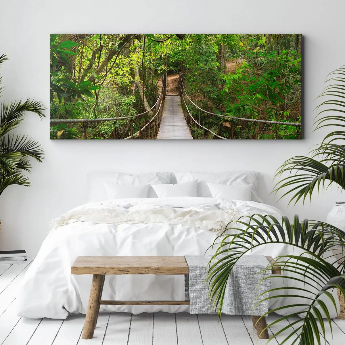 Tablou pe pânză - Pentru că în grădină crește o liană - 160x50 cm