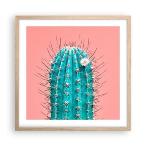 Poster în ramă de stejar deschis - Doar privește - 50x50 cm