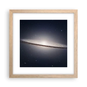 Poster în ramă de stejar deschis - Cu mult timp în urmă, într-o galaxie foarte, foarte îndepărtată... - 30x30 cm