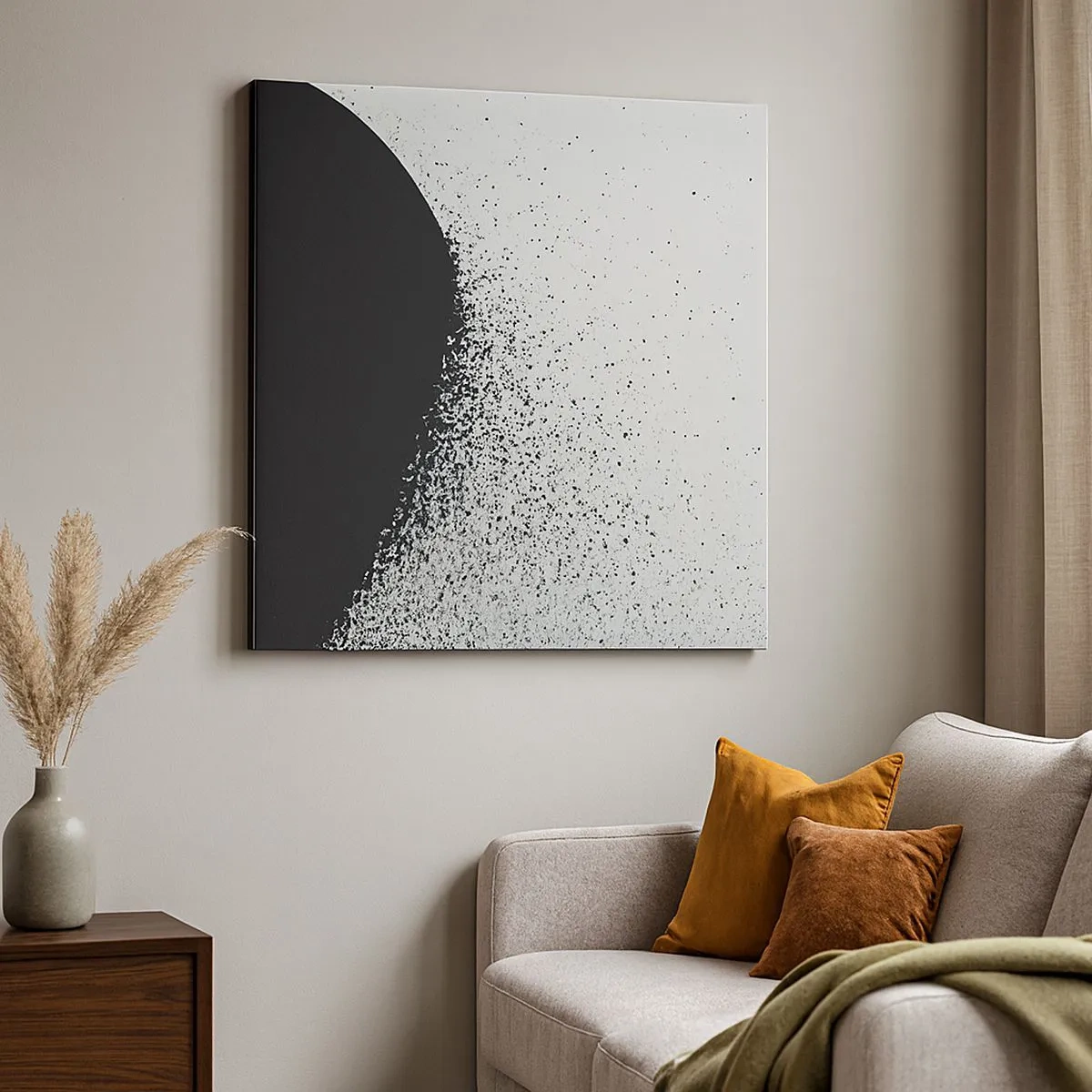 Tablou pe pânză - Mișcarea particulelor - 30x30 cm