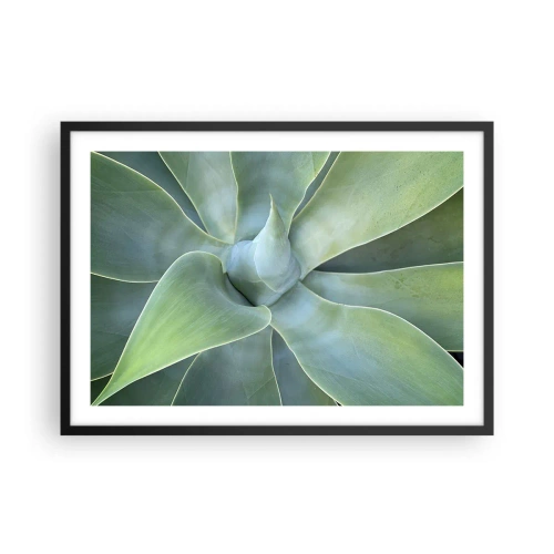 Poster în ramă neagră - Nașterea verdeții - 70x50 cm