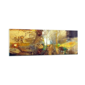 Tablou pe sticlă - Rece, călduț, fierbinte - 90x30 cm