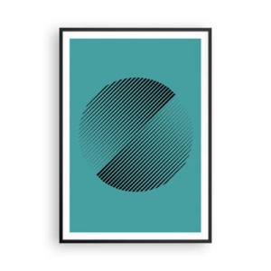 Poster în ramă neagră - Cercul - o variație geometrică - 70x100 cm