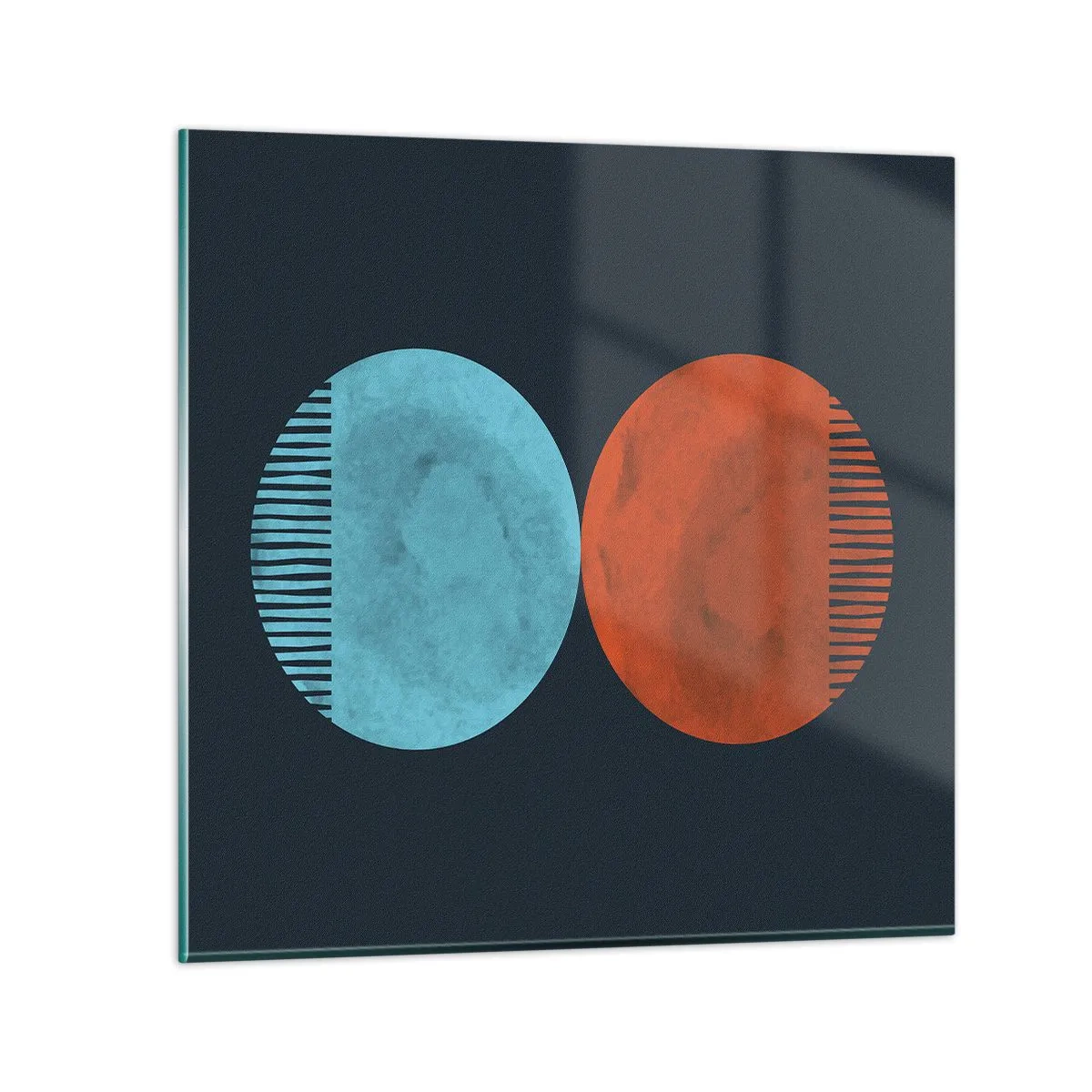 Tablou pe sticlă - Doar geometrie? - 70x70 cm