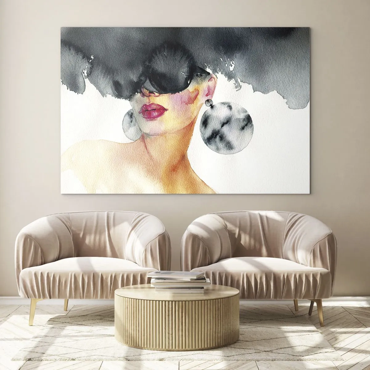 Tablou pe sticlă - Secretul eleganței - 100x70 cm