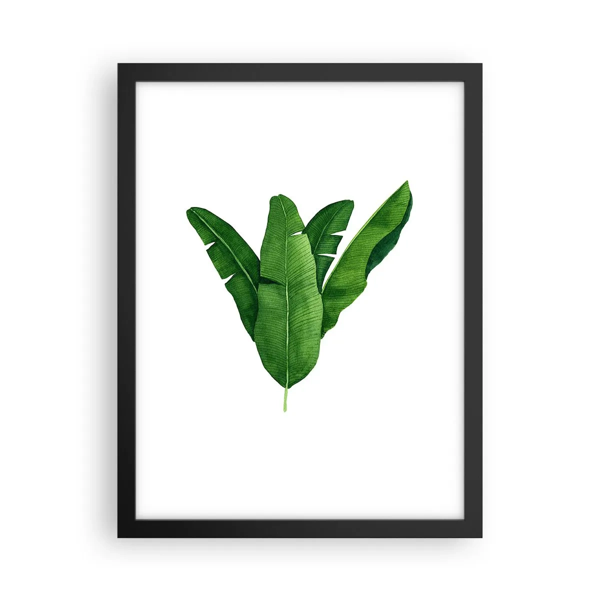 Poster în ramă neagră - Simetrie verde - 30x40 cm