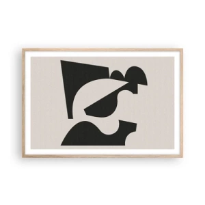 Poster în ramă de stejar deschis - Pentru autoasamblare - 91x61 cm