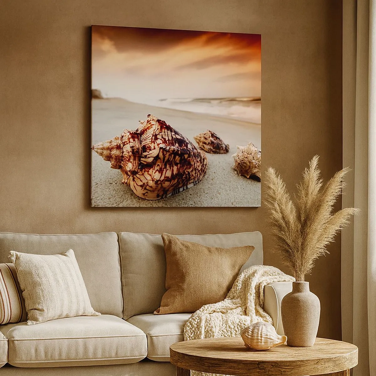 Tablou pe pânză - Exilate de valuri - 30x30 cm