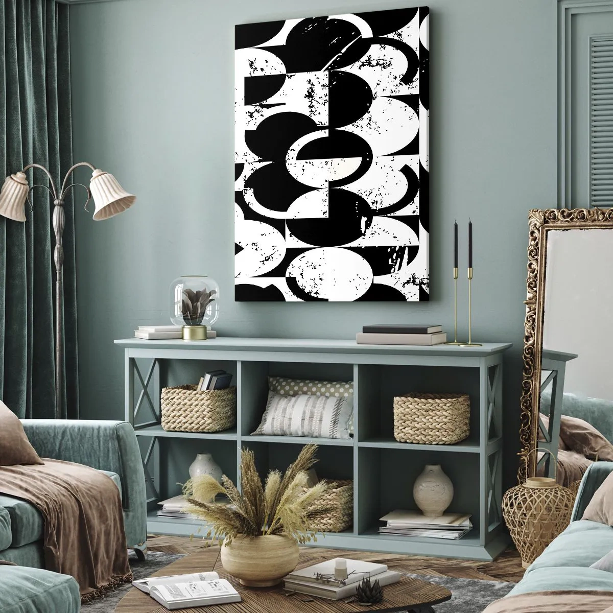 Tablou pe pânză - Albul e alb și negrul e negru - 50x70 cm