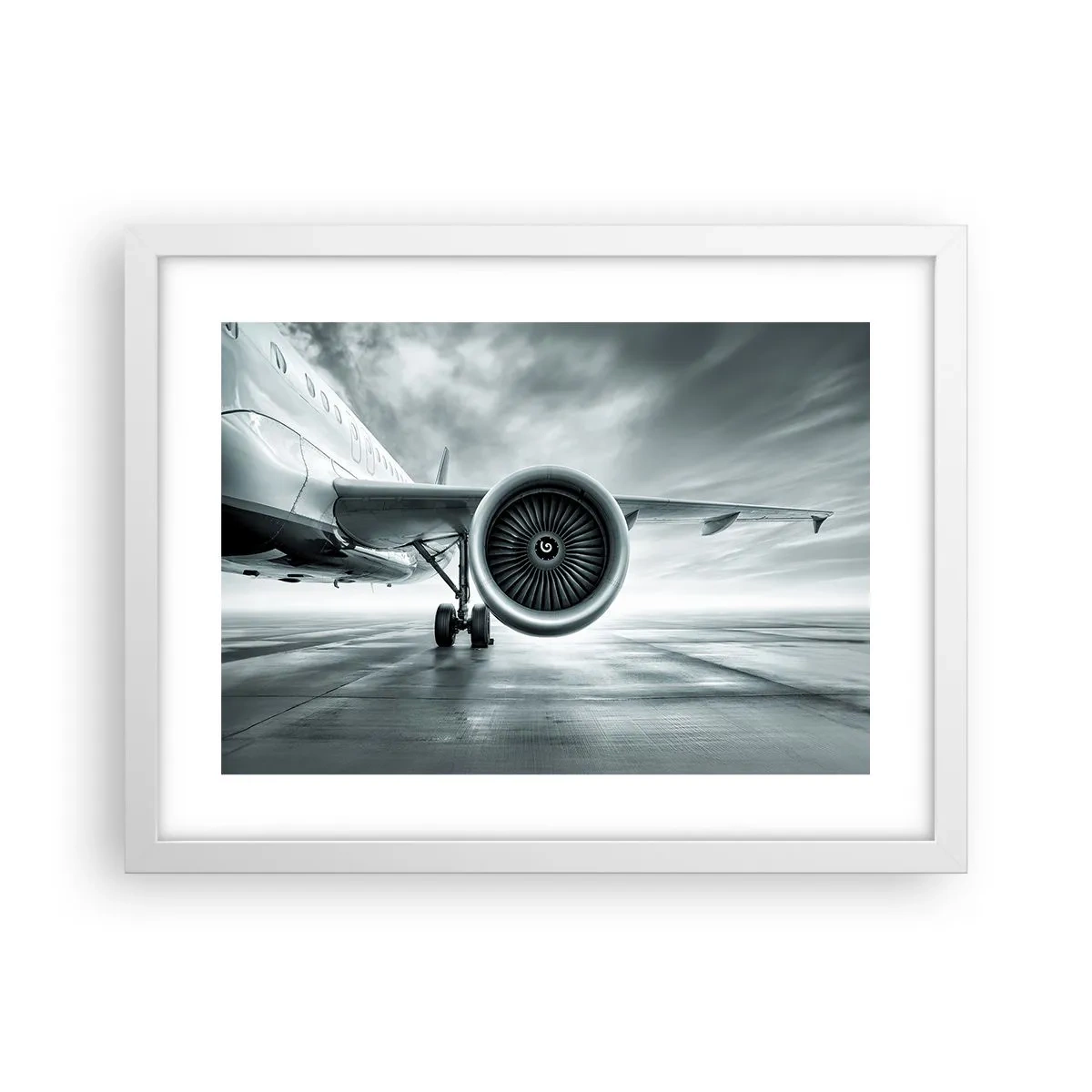 Poster în ramă albă - Ce putere! - 40x30 cm