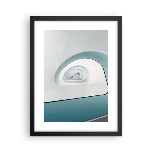 Poster în ramă neagră - Până la fundul albastrului - 30x40 cm