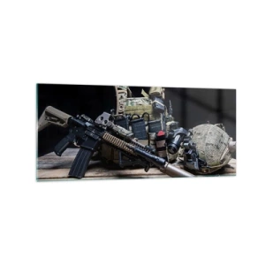 Tablou pe sticlă - Pe loc repaus! - 120x50 cm