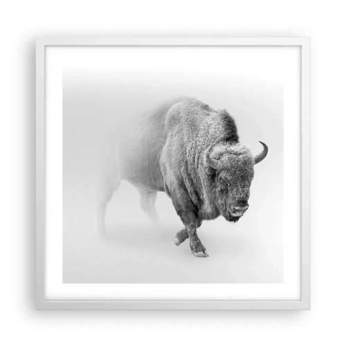 Poster în ramă albă - Regele preriilor - 50x50 cm