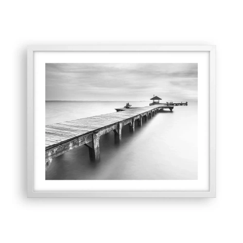 Poster în ramă albă - În depărtare - 50x40 cm