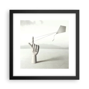 Poster în ramă neagră - Încercare de forță - 30x30 cm