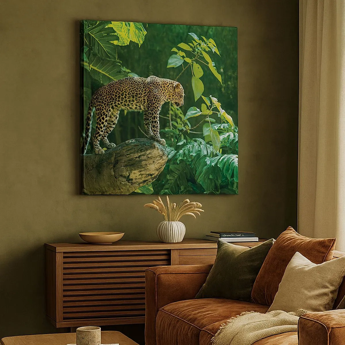 Tablou pe pânză - La vânătoare? - 30x30 cm