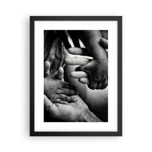 Poster în ramă neagră - A fi om - 30x40 cm
