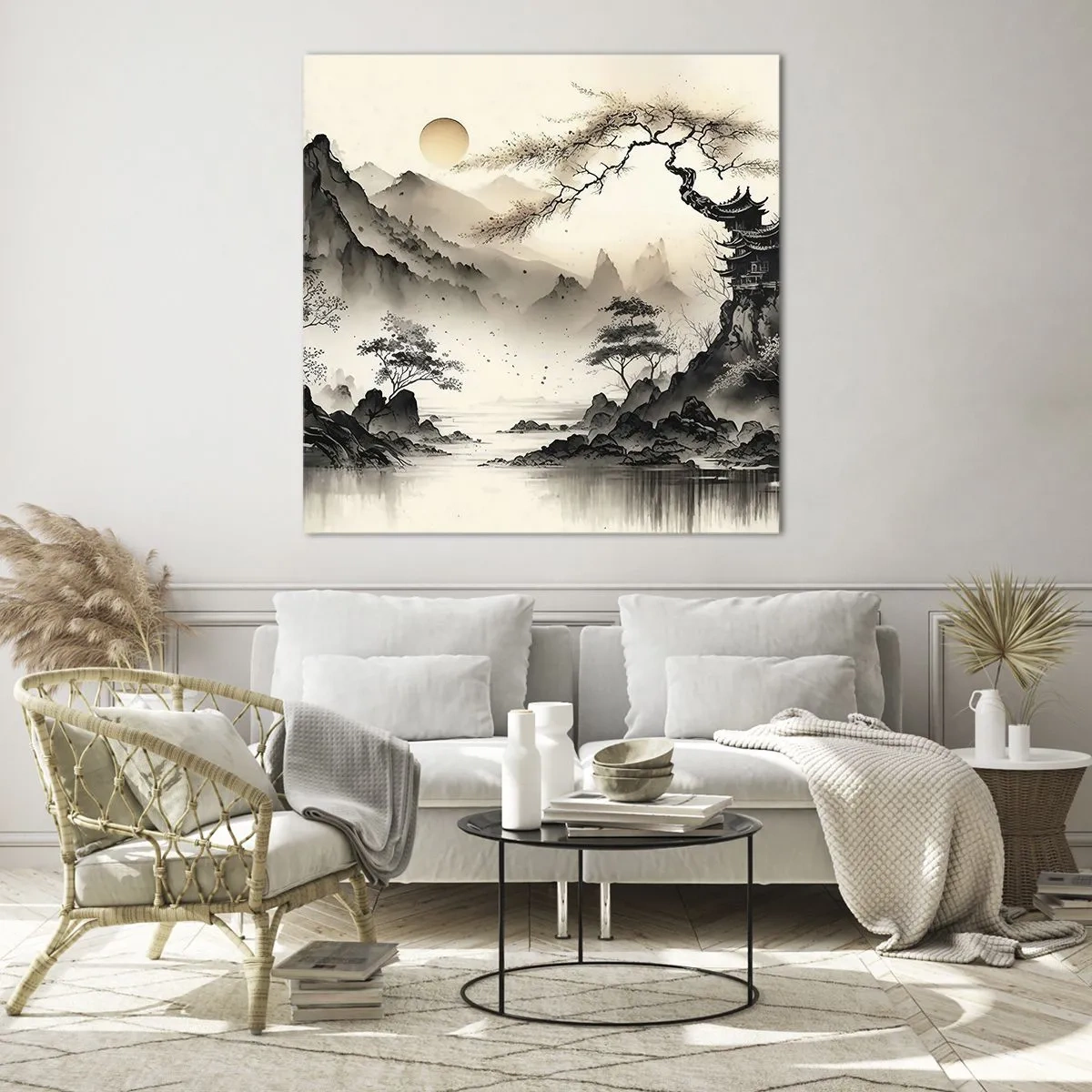 Tablou pe sticlă - Farmecul unic al Orientului - 30x30 cm