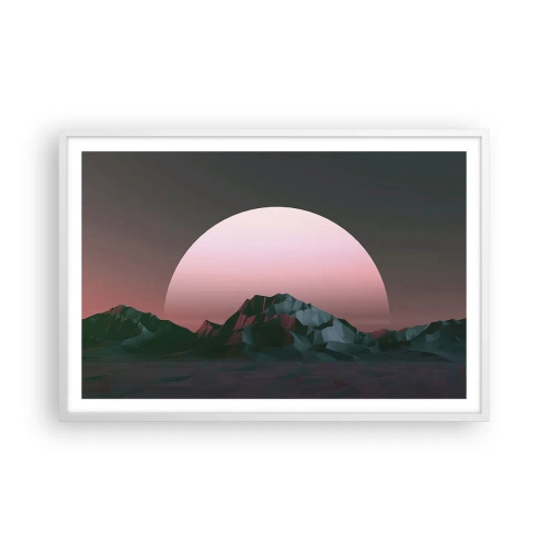 Poster în ramă albă - Într-o galaxie învecinată - 91x61 cm