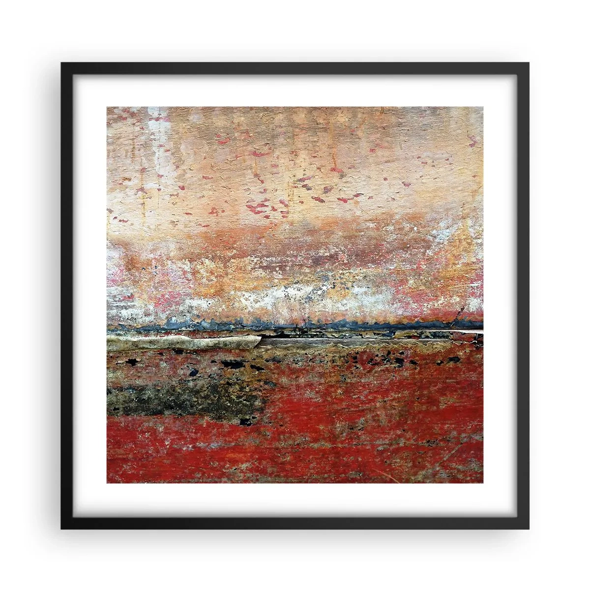 Poster în ramă neagră - Oare este marea? - 50x50 cm