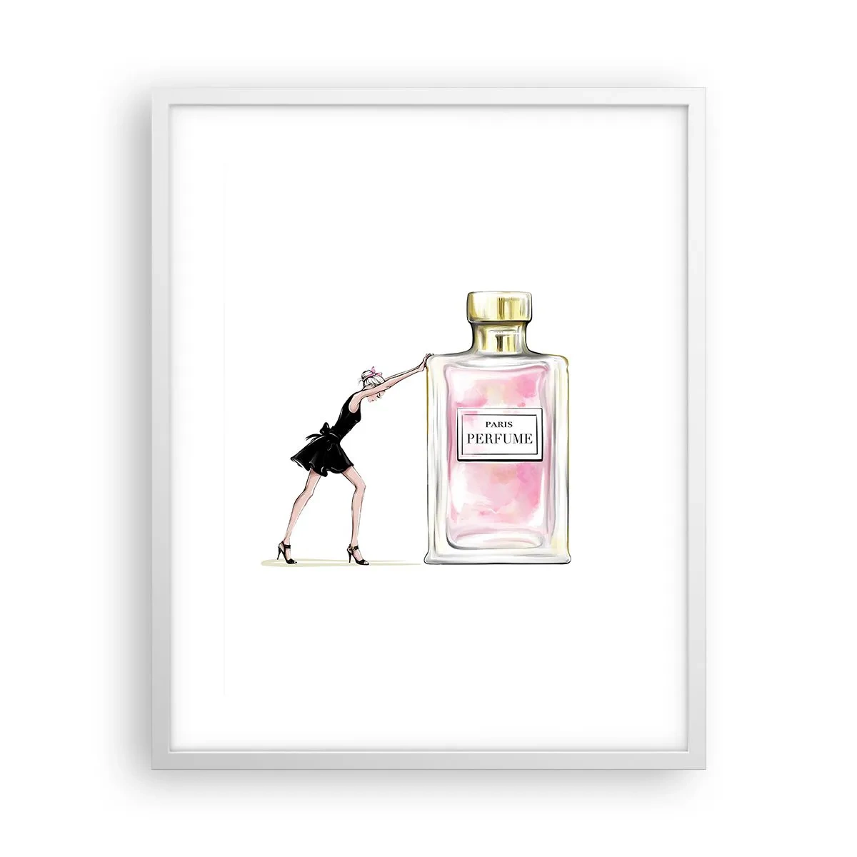 Poster în ramă albă - Esența feminității - 40x50 cm