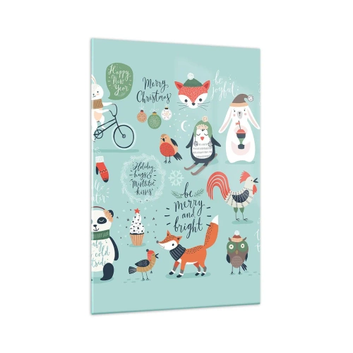 Tablou pe sticlă - Să nu se termine niciodată Crăciunul! - 70x100 cm