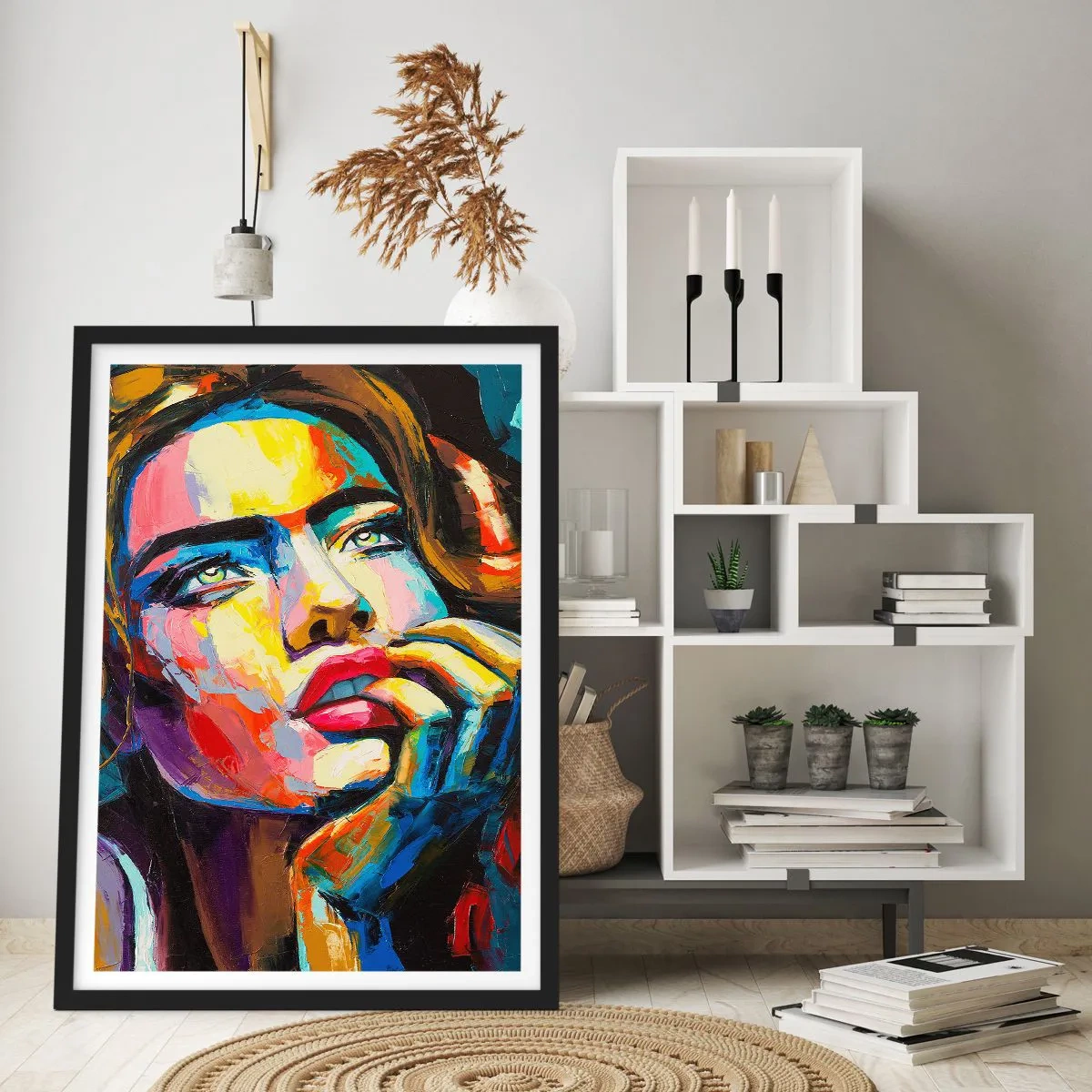 Poster în ramă neagră - Visele ca niște păsări se înalță pe cer - 40x50 cm