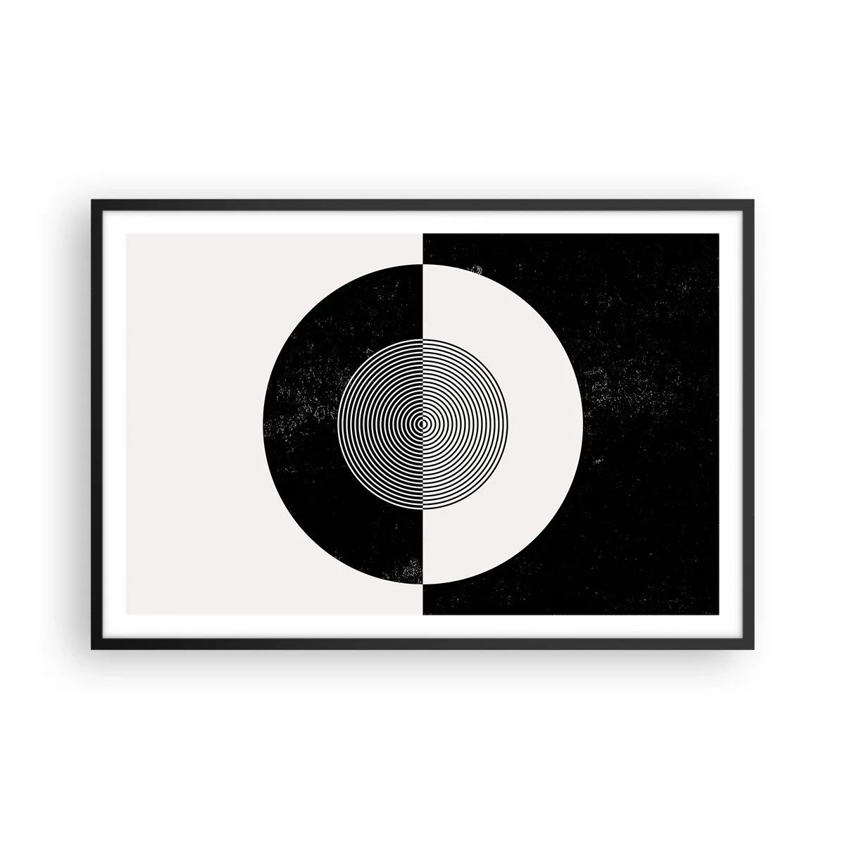 Poster în ramă neagră - Armonie în alb și negru - 91x61 cm