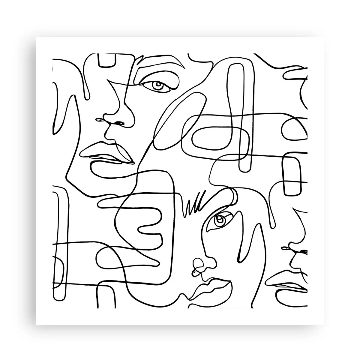 Poster - Într-o încurcătură de emoții - 60x60 cm