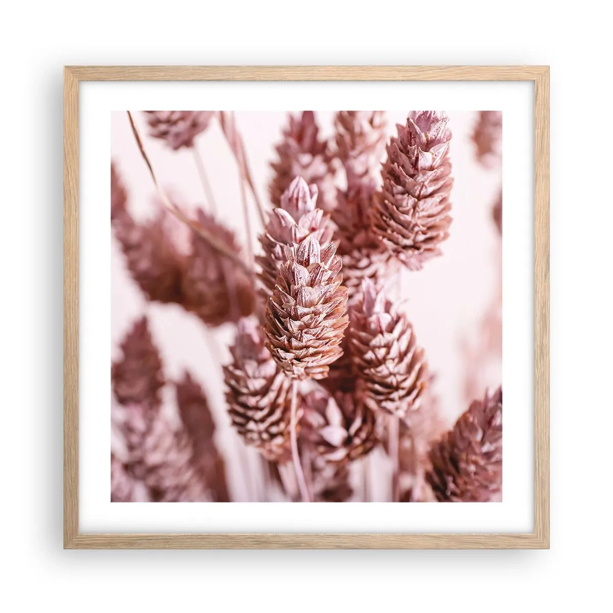 Poster în ramă de stejar deschis - Aparent discrete - 50x50 cm