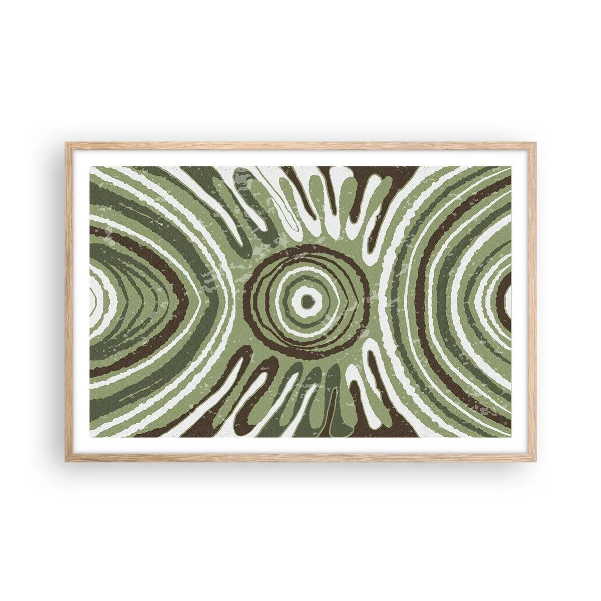 Poster în ramă de stejar deschis - Explozie de emoții - 91x61 cm