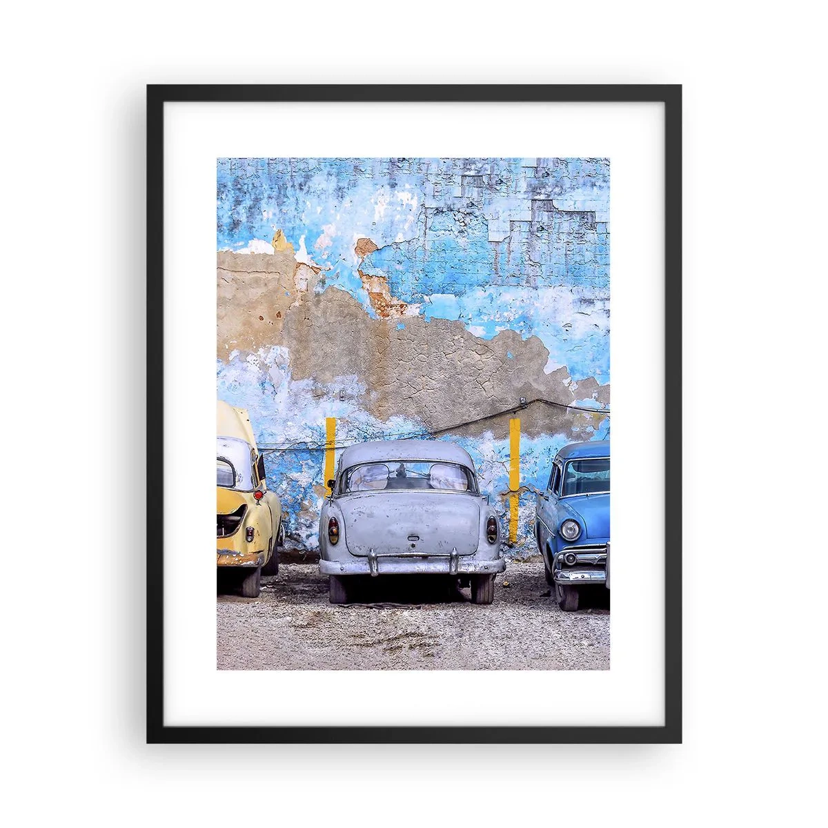Poster în ramă neagră - Întâlnirea veteranilor - 40x50 cm