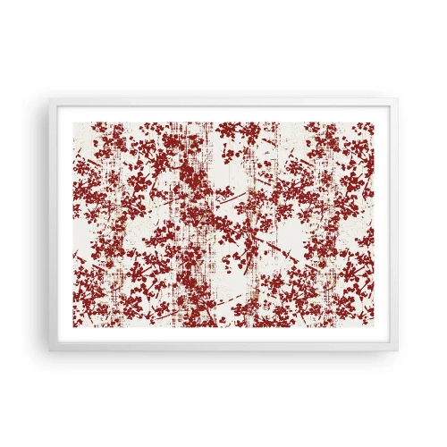 Poster în ramă albă - Ca un percal vechi - 70x50 cm