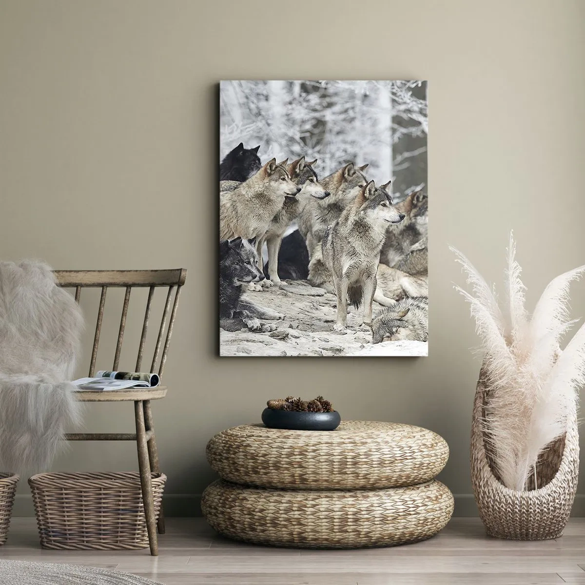 Tablou pe pânză - Familie și prieteni - 45x80 cm