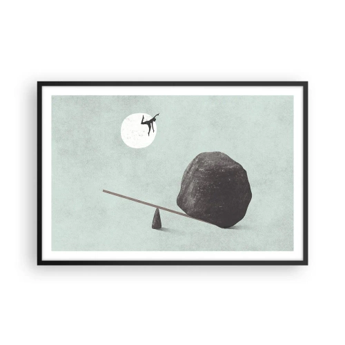 Poster în ramă neagră - Visul îndeplinit - 91x61 cm