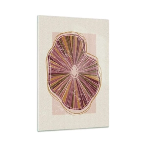 Tablou pe sticlă - Abstracția radială - 70x100 cm