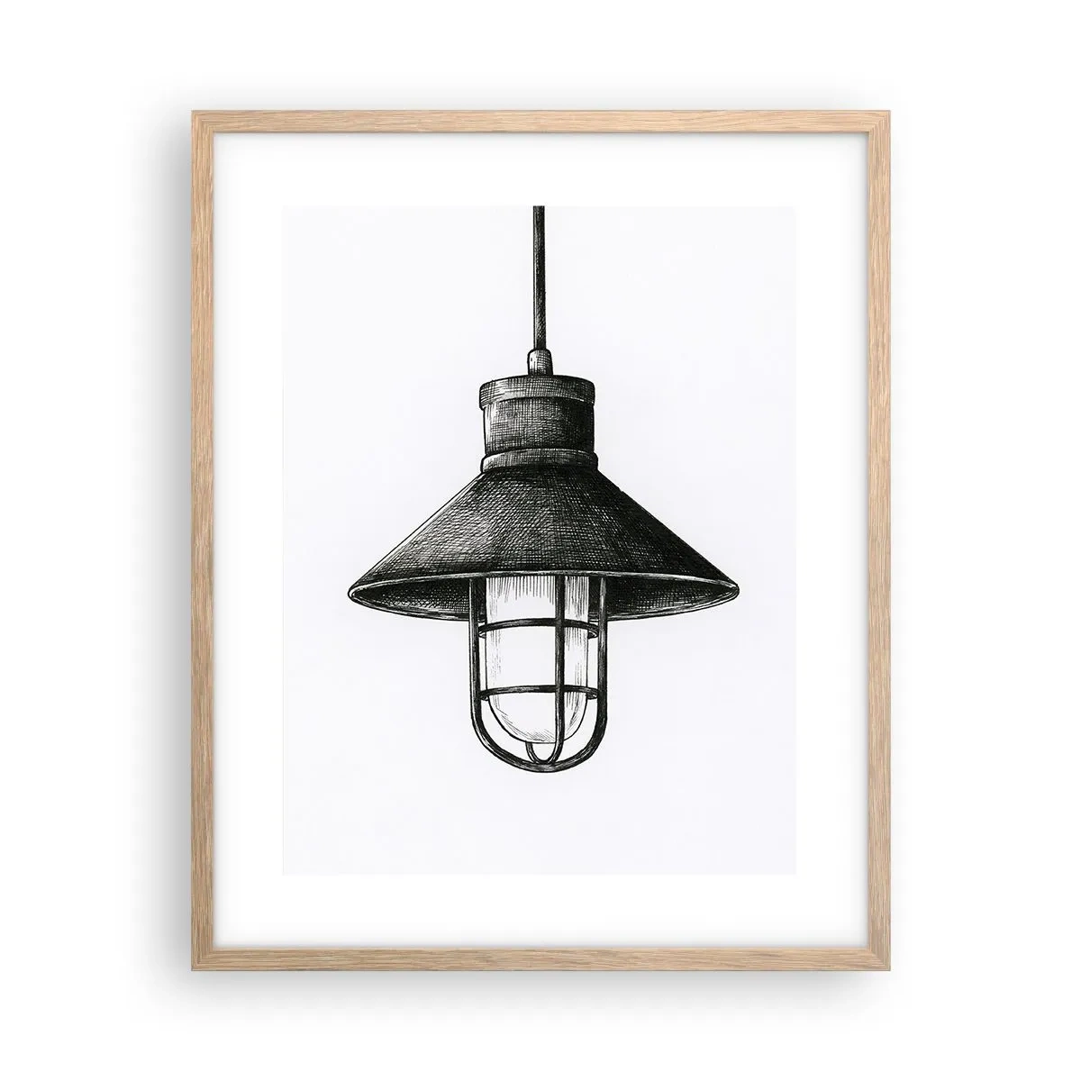 Poster în ramă de stejar deschis - Cu mulți ani în urmă... - 40x50 cm