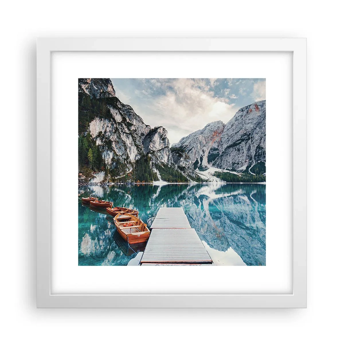 Poster în ramă albă - Îți vom arăta frumusețea - 30x30 cm