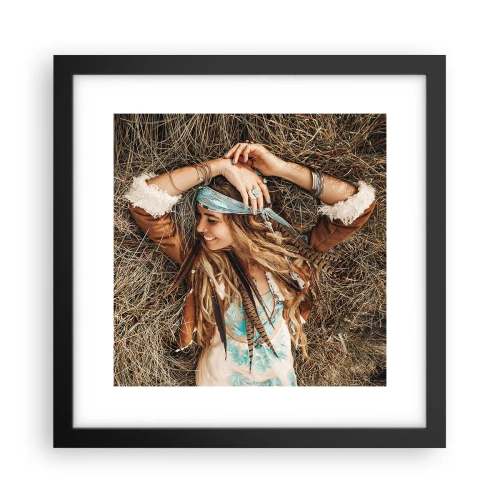 Poster în ramă neagră - În drum spre vara iubirii - 30x30 cm