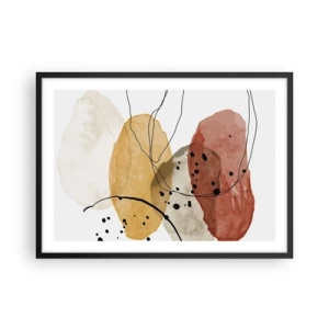 Poster în ramă neagră - Ca aerul, limpezi și ușoare - 70x50 cm