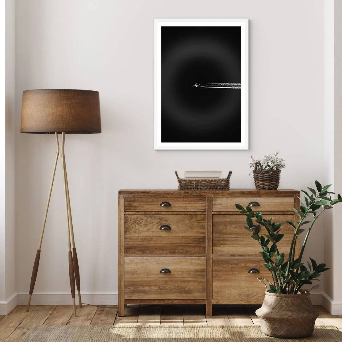 Poster în ramă albă - Într-o altă dimensiune - 30x40 cm