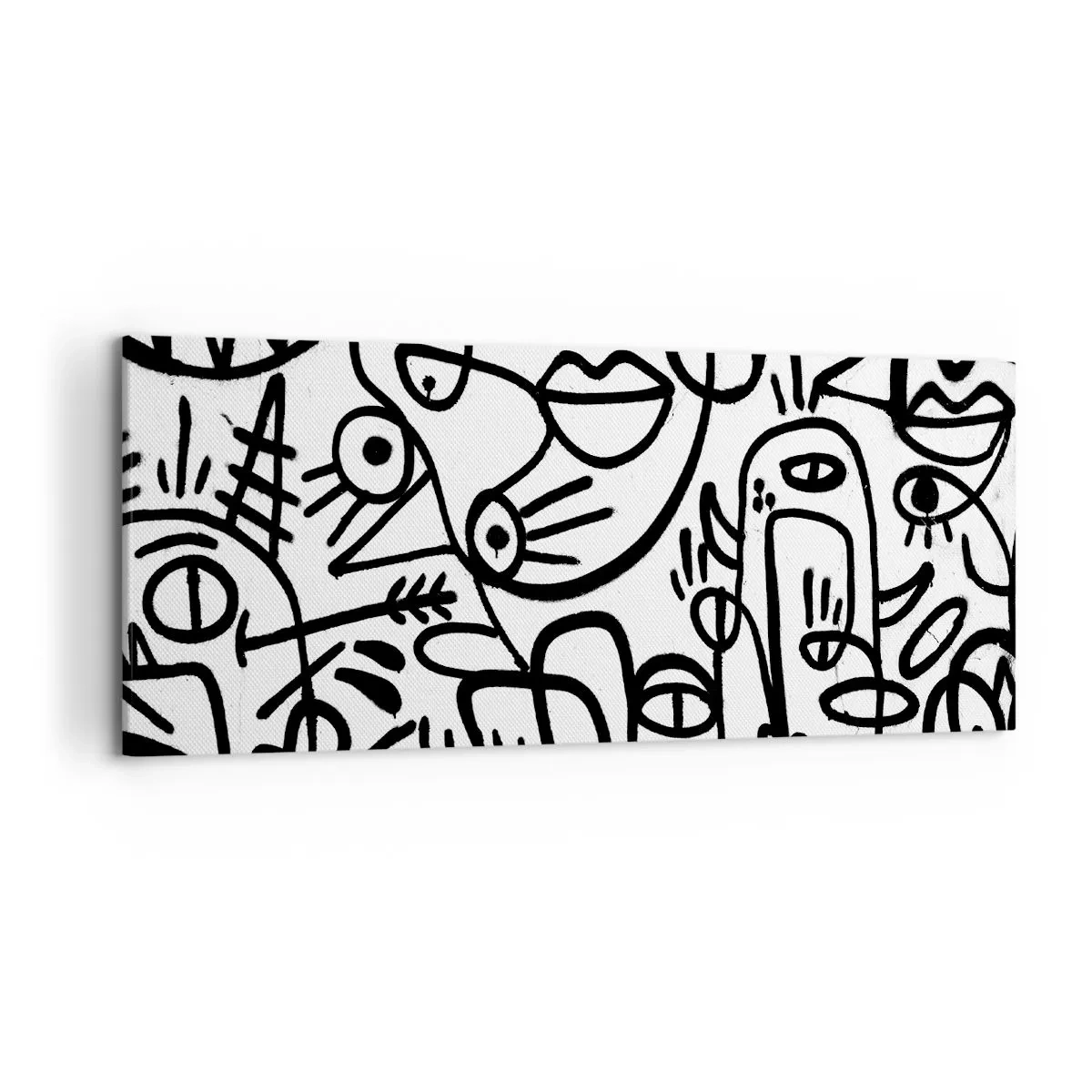 Tablou pe pânză - Chipuri și miraje - 120x50 cm